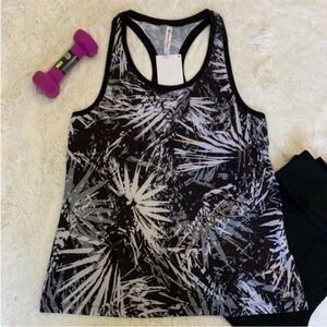 Fabletics Morgan Racerback Athletic Tank Top Paradise Print size L Silky Stretch